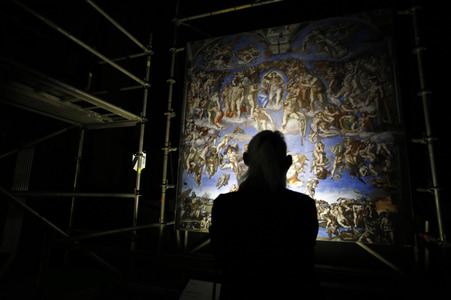 Ausstellungseröffnung 'Der andere Blick - Michelangelos Fresken in der Sixtinischen Kapelle' in Köln