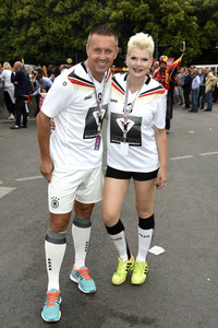 Fans beim UEFA-Fußball-Europameisterschaft 2016 Spiel Deutschland gegen Polen in Berlin