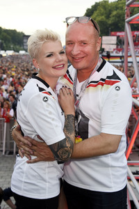 Fans beim UEFA-Fußball-Europameisterschaft 2016 Spiel Deutschland gegen Polen in Berlin