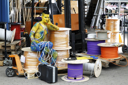 Cable Girl Bodypainting