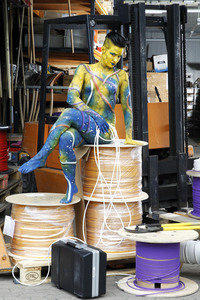 Cable Girl Bodypainting