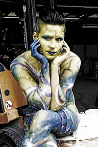 Cable Girl Bodypainting