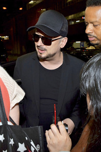 Ankunft von Boy George in Japan