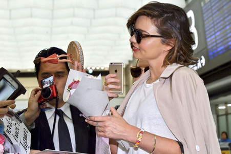 Ankunft von Miranda Kerr in Japan