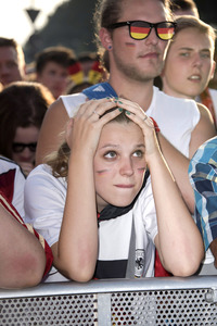 Fanmeile beim UEFA-Fußball-Europameisterschaft 2016 Spiel Deutschland gegen Nordirland in Berlin