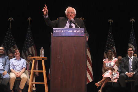 Rede von Bernie Sanders in New York