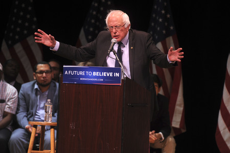 Rede von Bernie Sanders in New York
