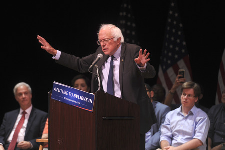 Rede von Bernie Sanders in New York