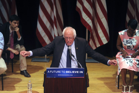 Rede von Bernie Sanders in New York