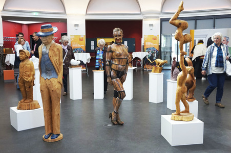 Holzgliederfigur / Human Artist Model Bodypainting