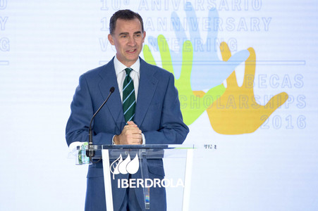 Royals zu Besuch beim Stromerzeuger Iberdrola in Madrid