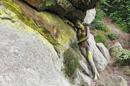 NATURE ART: Felsen / Rock Bodypainting