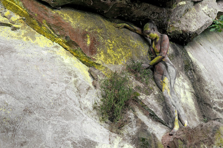 NATURE ART: Felsen / Rock Bodypainting