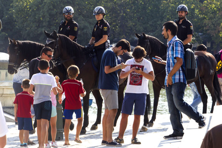 Pokemon Go-Spieler Treffen in Madrid