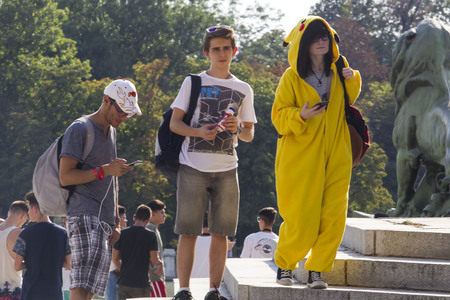 Pokemon Go-Spieler Treffen in Madrid