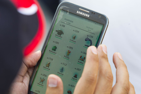 Pokemon Go-Spieler Treffen in Madrid