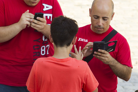 Pokemon Go-Spieler Treffen in Madrid