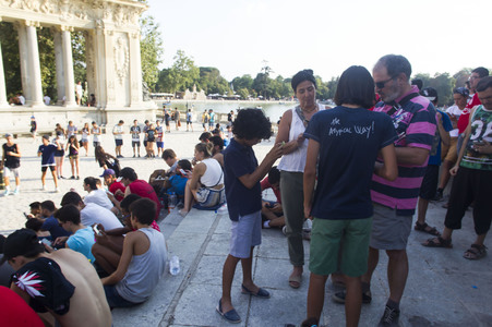 Pokemon Go-Spieler Treffen in Madrid