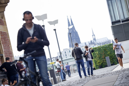 Pokémon Go Spieler in Köln