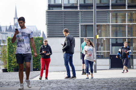 Pokémon Go Spieler in Köln