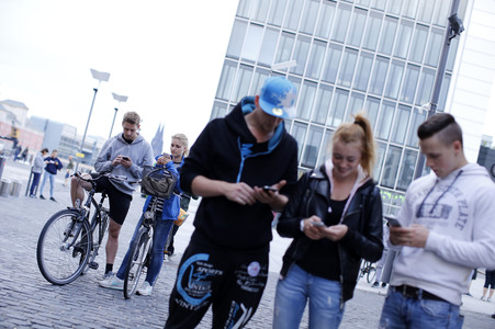 Pokémon Go Spieler in Köln
