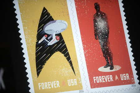 Präsentation der 'Star Trek Forever' Briefmarke in New York