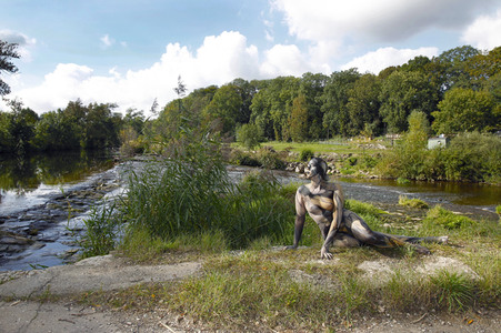 NATURE ART: Wehr / Weir Bodypainting