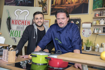 Fototermin zur TV-Serie 'Schloss Einstein' in Erfurt