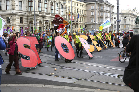 Demo gegen TTIP und Ceta in Wien