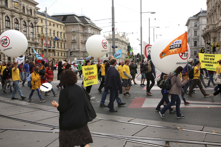 Demo gegen TTIP und Ceta in Wien