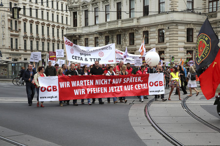 Demo gegen TTIP und Ceta in Wien