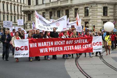 Demo gegen TTIP und Ceta in Wien
