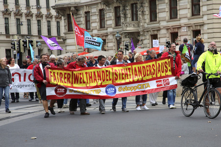 Demo gegen TTIP und Ceta in Wien