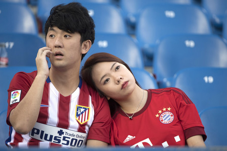 UEFA Champions League Match Atlético Madrid vs. FC Bayern in Madrid