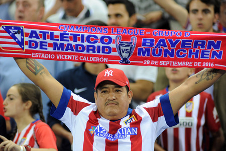 UEFA Champions League Match Atlético Madrid vs. FC Bayern in Madrid