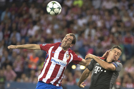 UEFA Champions League Match Atlético Madrid vs. FC Bayern in Madrid