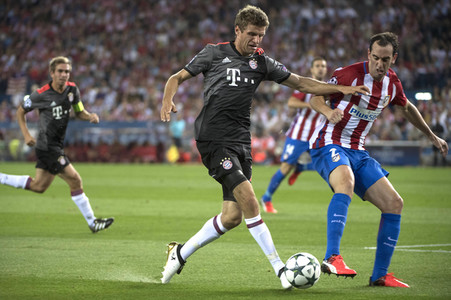 UEFA Champions League Match Atlético Madrid vs. FC Bayern in Madrid