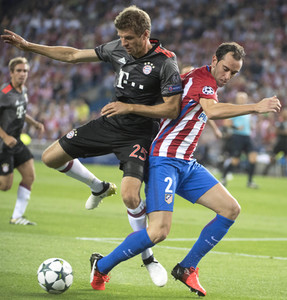 UEFA Champions League Match Atlético Madrid vs. FC Bayern in Madrid
