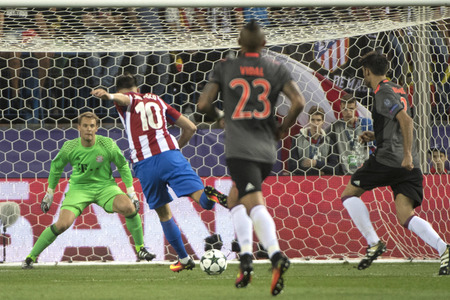 UEFA Champions League Match Atlético Madrid vs. FC Bayern in Madrid