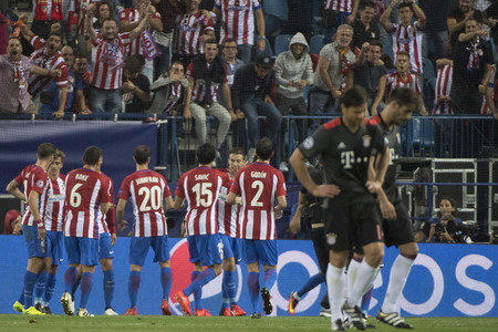 UEFA Champions League Match Atlético Madrid vs. FC Bayern in Madrid
