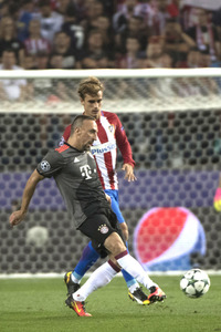 UEFA Champions League Match Atlético Madrid vs. FC Bayern in Madrid