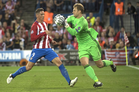 UEFA Champions League Match Atlético Madrid vs. FC Bayern in Madrid