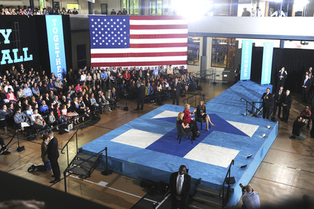 Wahlkampfversanstlatung mit Hillary Clinton in Haverford