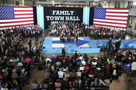 Wahlkampfversanstlatung mit Hillary Clinton in Haverford