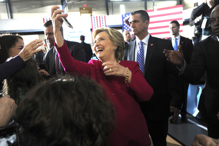 Wahlkampfversanstlatung mit Hillary Clinton in Haverford