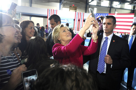 Wahlkampfversanstlatung mit Hillary Clinton in Haverford