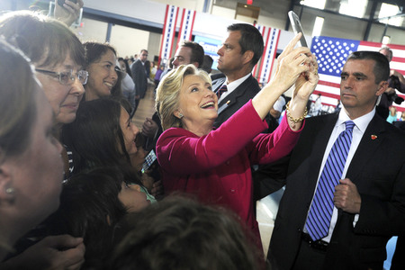 Wahlkampfversanstlatung mit Hillary Clinton in Haverford