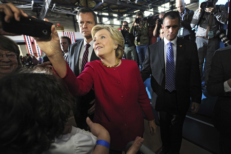 Wahlkampfversanstlatung mit Hillary Clinton in Haverford