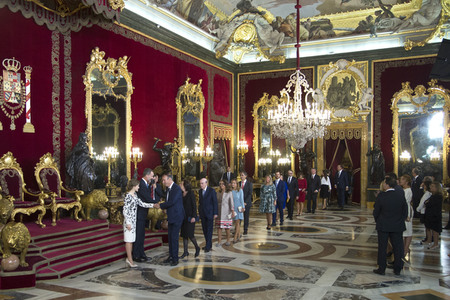 Empfang im Palacio Real in Madrid