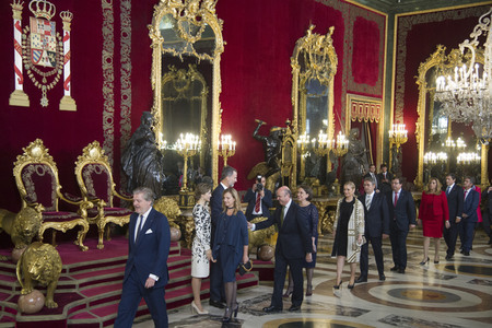 Empfang im Palacio Real in Madrid